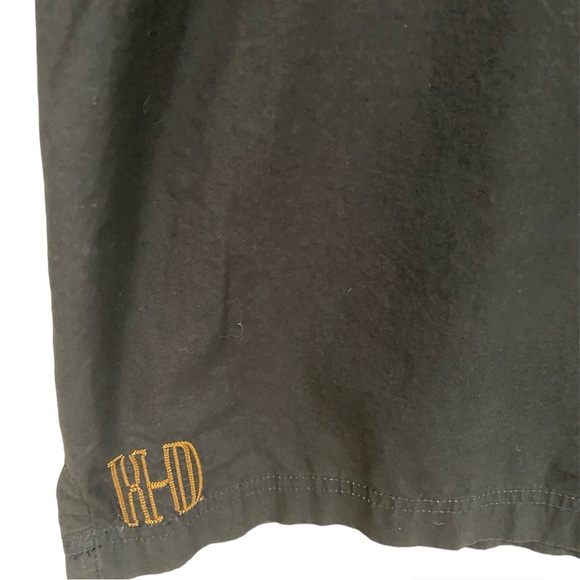 Harley Davidson Short Sleeves Men’s Button Up Shirt Embroidered Size Large-Used - Picture 5 of 5